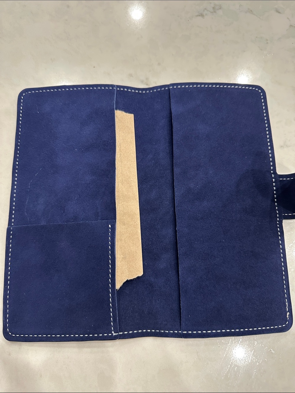 Navy Suede Hobonichi weeks  and weeks mega planner cover - Picture 5 of 8